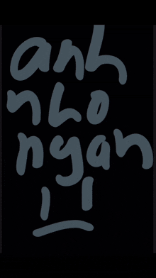 a black background with the words " anh nho ngay " written in white