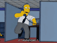 Humming Dancing GIF - Humming Dancing The Simpsons GIFs