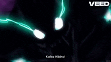 a video of a monster with the words kafka hibino on it
