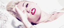 Miley GIF - Miley Cyrus Playing With Gum Gum GIFs