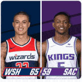 Washington Wizards (65) Vs. Sacramento Kings (59) Half-time Break GIF - Nba Basketball Nba 2021 GIFs