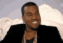 Kanye West Fake Smile GIF