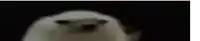 a close up of a ghost with a black background