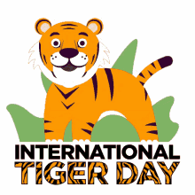 International Tiger Day Animated Tiger GIF - International Tiger Day Animated Tiger Tiger Day GIFs