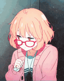 Anime Cute GIF - Anime Cute Eyeglasses GIFs