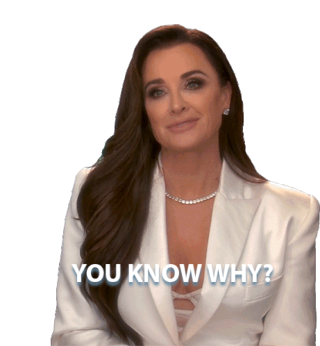 You Know Why Real Housewives Of Beverly Hills Sticker - You Know Why Real Housewives Of Beverly Hills Do You Know The Reason Stickers
