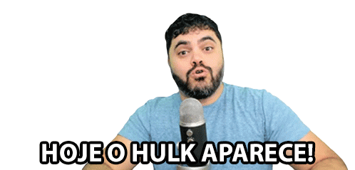 Hoje O Hulk Aparece Today Hulk Is Coming Sticker - Hoje O Hulk Aparece Hulk Today Hulk Is Coming Stickers
