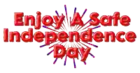 enjoy a safe independence day with fireworks in the background