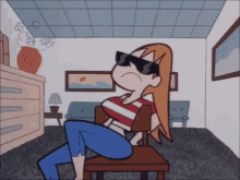 Hot Girl Sunglasses GIF - Hot Girl Sunglasses Cartoon GIFs