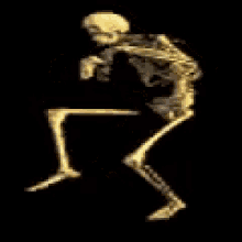 Me Skeleton GIF - Me Skeleton Tip Toe GIFs