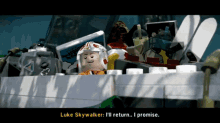 Lego Star Wars Luke Skywalker GIF - Lego Star Wars Luke Skywalker Ill Return I Promise GIFs