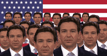 Ron Desantis Clones GIF - Ron Desantis Clones American Flag GIFs
