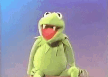 Kermit The Frog Bite GIF - Kermit The Frog Bite Beat GIFs