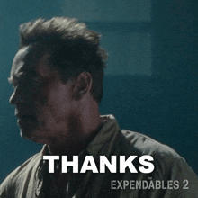 thanks trench arnold schwarzenegger the expendables 2 thank you