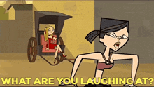 Total Drama World Tour Heather GIF - Total Drama World Tour Heather What Are You Laughing At GIFs