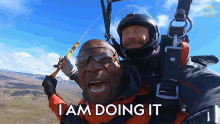 I Am Doing It Terry Crews Skydives Over Iceland GIF - I Am Doing It Terry Crews Skydives Over Iceland Running Wild With Bear Grylls GIFs