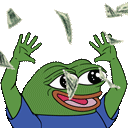Pepe Money Sticker