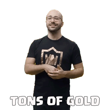 Tons Of Gold Seth Sticker - Tons Of Gold Seth Clash Royale Stickers