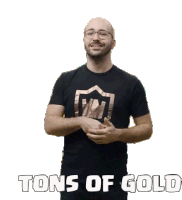 Tons Of Gold Seth Sticker - Tons Of Gold Seth Clash Royale Stickers
