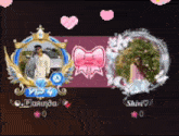 a picture of a man and a picture of a woman with the name shiva on it