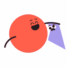 shapemates red circle bouncing friends cute