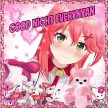 Good Night Sakura GIF - Good Night Sakura Vtuber GIFs