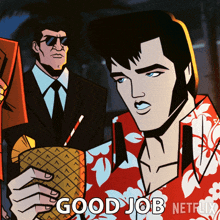 Good Job Agent Elvis Presley GIF - Good Job Agent Elvis Presley Matthew Mcconaughey GIFs