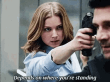Sharon Carter Depends On Where Youre Standing GIF - Sharon Carter Depends On Where Youre Standing GIFs