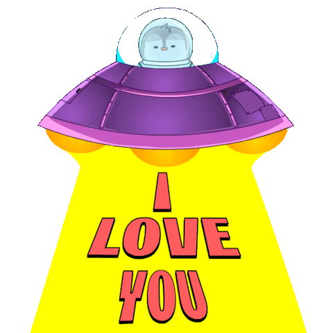 Alien Love Sticker - Alien Love Wow Stickers
