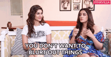 You Dont Want To Blurt Out Things Kriti Sanon GIF - You Dont Want To Blurt Out Things Kriti Sanon Nupur Sanon GIFs