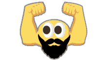 t2g emoji bicep t2g bicep emoji beard