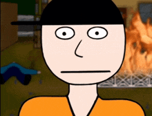 a cartoon of a man making a funny face