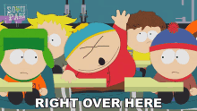 Right Over Here Eric Cartman GIF - Right Over Here Eric Cartman Stan Marsh GIFs