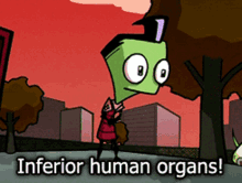 Inferior Human Organs Invader Zim GIF - Inferior Human Organs Invader Zim Angry GIFs