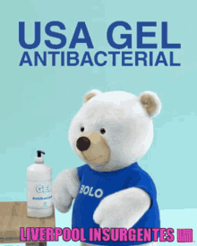 Gel Antibacterial Bear GIF