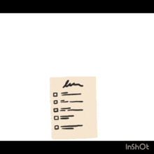 a drawing of a checklist with the word tarefa above it
