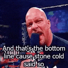 Thats The Bottom Line Stone Cold Steve Austin GIF - Thats The Bottom Line The Bottom Line Stone Cold Steve Austin GIFs