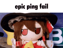 Ping Fail Epic Ping Fail GIF - Ping Fail Epic Ping Fail Reimu Fumo GIFs
