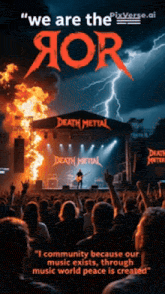 a poster for a concert called we are the yor