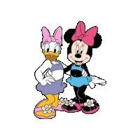 Bikini Minnie Mouse Sticker - Bikini Minnie Mouse Daisy Duck Stickers