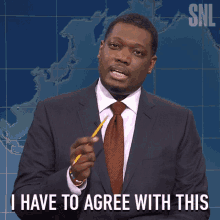 I Have To Agree With This Michael Che GIF - I Have To Agree With This Michael Che Saturday Night Live GIFs