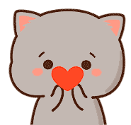 Mochi Love You Sticker - Mochi Love You Heart Stickers