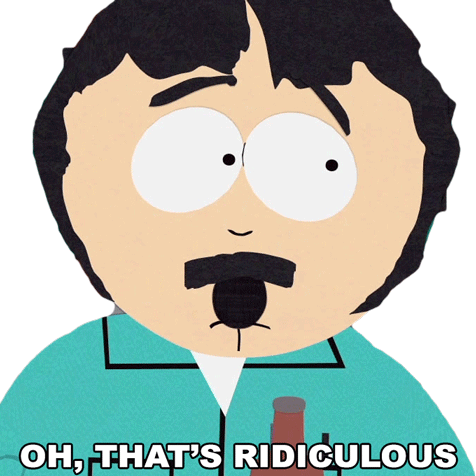 Oh Thats Ridiculous Randy Marsh Sticker - Oh Thats Ridiculous Randy Marsh South Park Stickers
