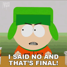 I Said No And Thats Final Kyle Broflovski GIF - I Said No And Thats Final Kyle Broflovski South Park GIFs