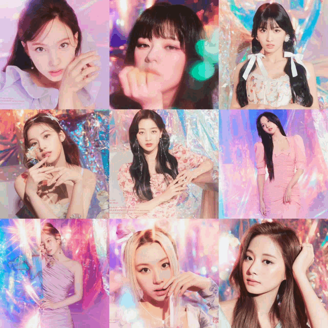 Nayeon, Chaeyoung, Sana and Dahyun bratz aesthetic  Spiral