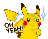 Pikachu Oh Yeah Sticker - Pikachu Oh Yeah Stickers