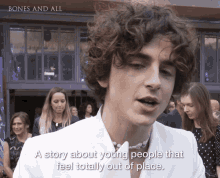 A Story About Young People That Feel Totally Out Of Place Lee GIF - A Story About Young People That Feel Totally Out Of Place Lee Timothée Chalamet GIFs
