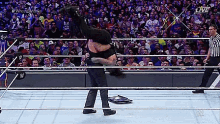 The Undertaker Roman Reigns GIF - The Undertaker Roman Reigns Wrestle Mania33 GIFs