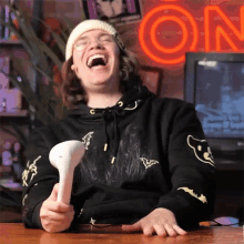 Laughing Maxwell Joseph Stanley GIF - Laughing Maxwell Joseph Stanley Cold Ones GIFs