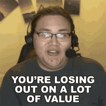 Youre Losing Out On A Lot Of Value Caleb Sullivan GIF